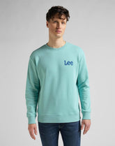 LEE WOBBLY LEE SWS MĘSKA BLUZA KLASYCZNA MINT BLUE L81MSPUD 112145601